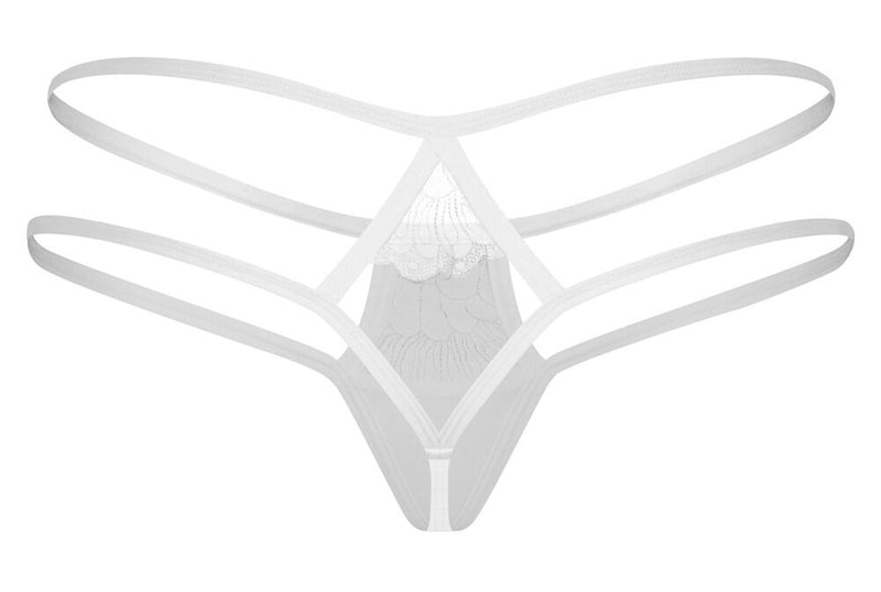 TANGA ARROWEL BRANCA COM TIRAS