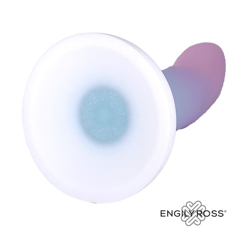 DILDOX BY ENGILY ROSS DILDO COM VENTOSA EM DEGRADÊ DE CORES 13.6 CM