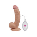 DILDO ULTRA MACIO COM VIBRAÇÃO 8,5" NATURAL