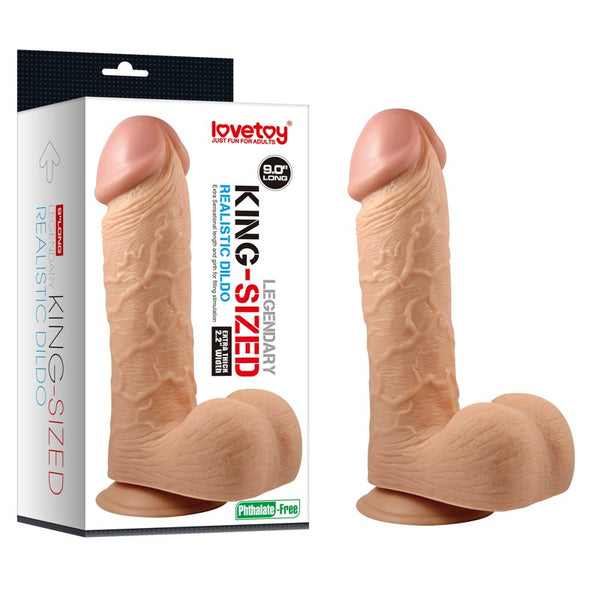 LOVETOY DILDO KING 9" NATURAL