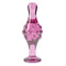 DILDO ROMANCE EM VIDRO 4.5" ROSA