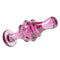 DILDO ROMANCE EM VIDRO 4.5" ROSA