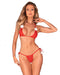 CONJUNTO KISSMAS OBSESSIVE VERMELHO TAM. S/L