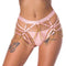 ARNÊS SEXY DE LUXO ROSA TAM. ÚNICO