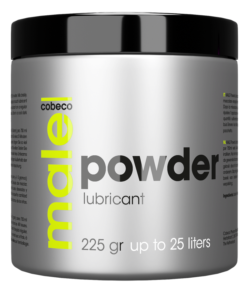 LUBRIFICANTE EM PÓ À BASE DE ÁGUA MALE POWDER 225GR