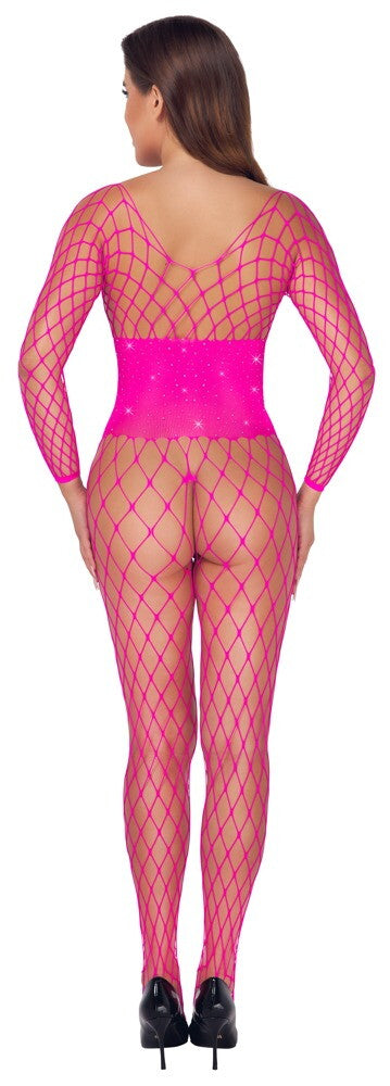 CATSUIT EM REDE ROSA TAM. S/L