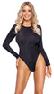 BODY PRETO PRATEADO ELÁSTICO