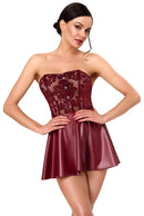 MINI VESTIDO CORPETE SEM ALÇAS