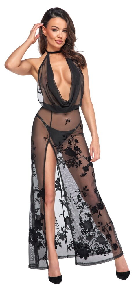 VESTIDO TRANSPARENTE NOIR