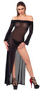 VESTIDO PRETO TRANSPARENTE