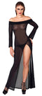 VESTIDO PRETO TRANSPARENTE