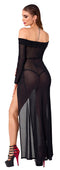 VESTIDO PRETO TRANSPARENTE