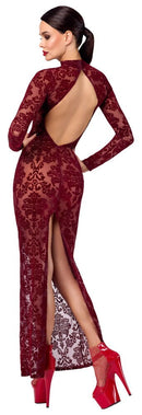 VESTIDO COMPRIDO AVELUDADO