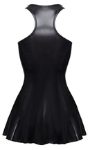 MINI VESTIDO PRETO EM VINIL