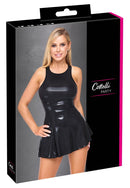 MINI VESTIDO PRETO EM VINIL