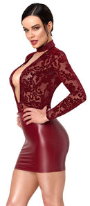 MINI VESTIDO COM MANGAS COMPRIDAS