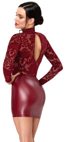 MINI VESTIDO COM MANGAS COMPRIDAS