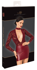 MINI VESTIDO COM MANGAS COMPRIDAS