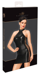 VESTIDO EFEITO MOLHADO PRETO