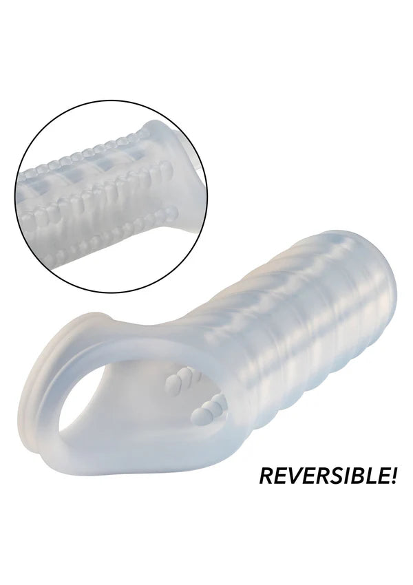MANGA PARA O PÉNIS EM SILICONE COM ABERTURA