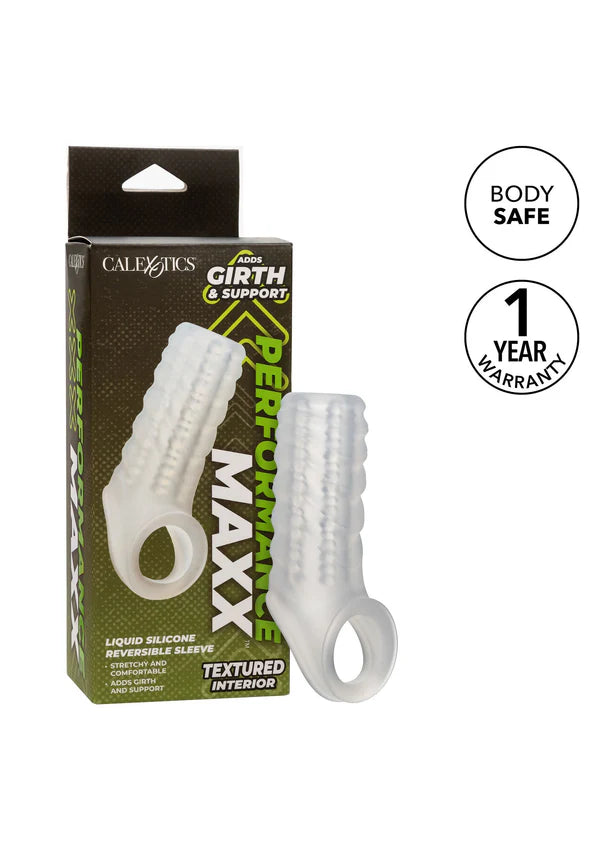 MANGA PARA O PÉNIS EM SILICONE COM ABERTURA