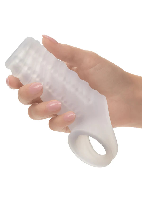 MANGA PARA O PÉNIS EM SILICONE COM ABERTURA