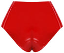 SLIP VERMELHO EM LATEX COM 1 DILDO