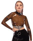 CAMISOLA CURTA DE LÁTEX