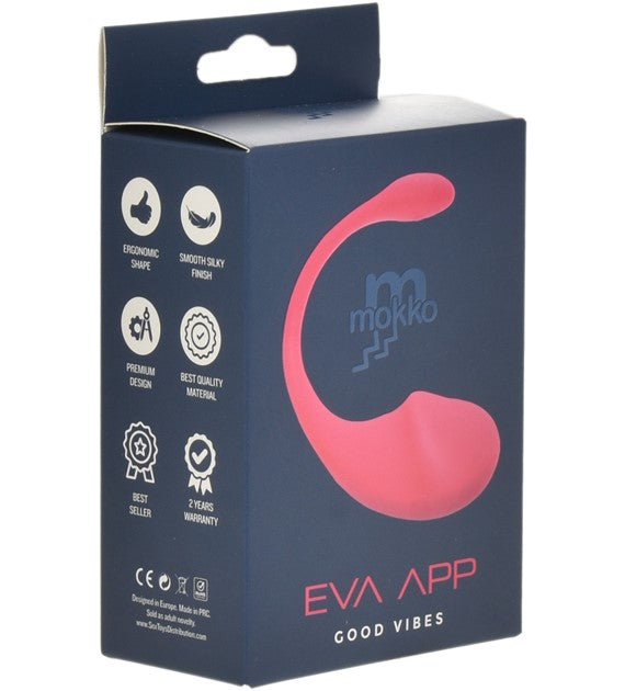 VIBRADOR SMART EGG EVA BLUETOOTH PINK 22 CM