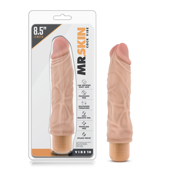 VIBRADOR REALISTA DR. SKIN COCK VIBE 10 FLESH