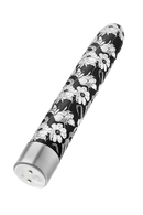 VIBRADOR EDEN PRETO FLORAL DE METAL USB