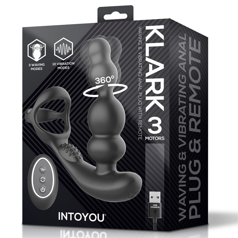 PLUG ANAL KLARK OSCILANTE COM VIBRAÇÃO E CONTROLO REMOTO
