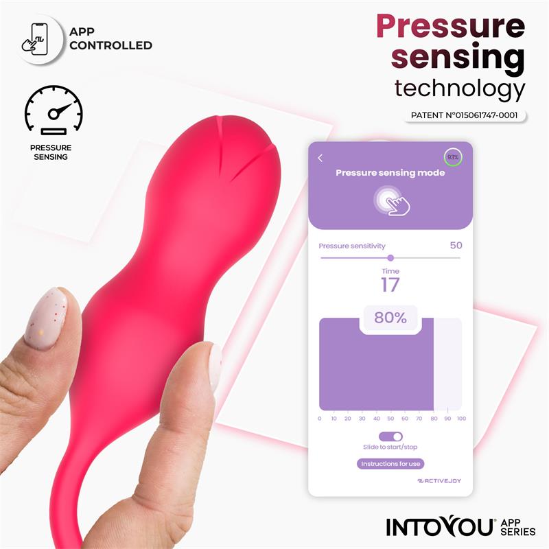 BOLAS VAGINAIS INTOYOU KYRA COM SENSOR DE PRESSÃO E APP