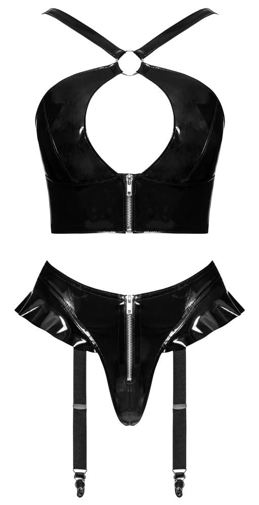 CONJUNTO LINGERIE VINIL