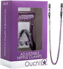 PINÇAS PARA MAMILOS OUCH! ADJUSTABLE NIPPLE CLAMPS