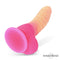 DILDO UNICÓRNIO BRILHA NO ESCURO SILICONE LÍQUIDO 18 CM
