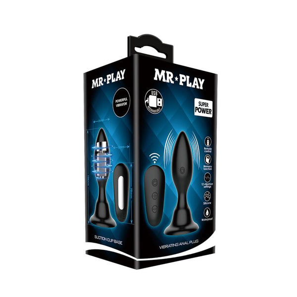 MR PLAY PLUG ANAL VIBRATÓRIO COM COMANDO