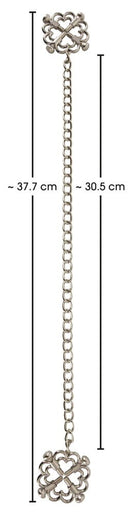PINÇAS PARA MAMILOS EM METAL EM FORMA DE FLOR