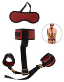 CONJUNTO BONDAGE PRENDE PESCOÇO AOS PULSOS
