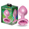 PLUG ANAL AFTERDARK ANODIZADO ROSA COM ROSA