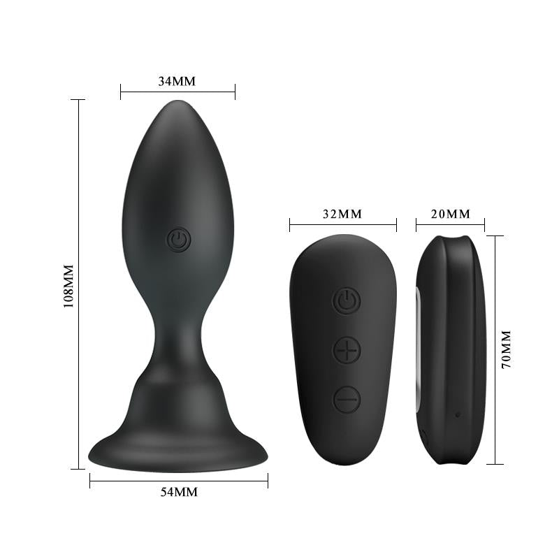MR PLAY PLUG ANAL VIBRATÓRIO COM COMANDO