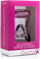 PINÇAS PARA MAMILOS OUCH! ADJUSTABLE NIPPLE CLAMPS