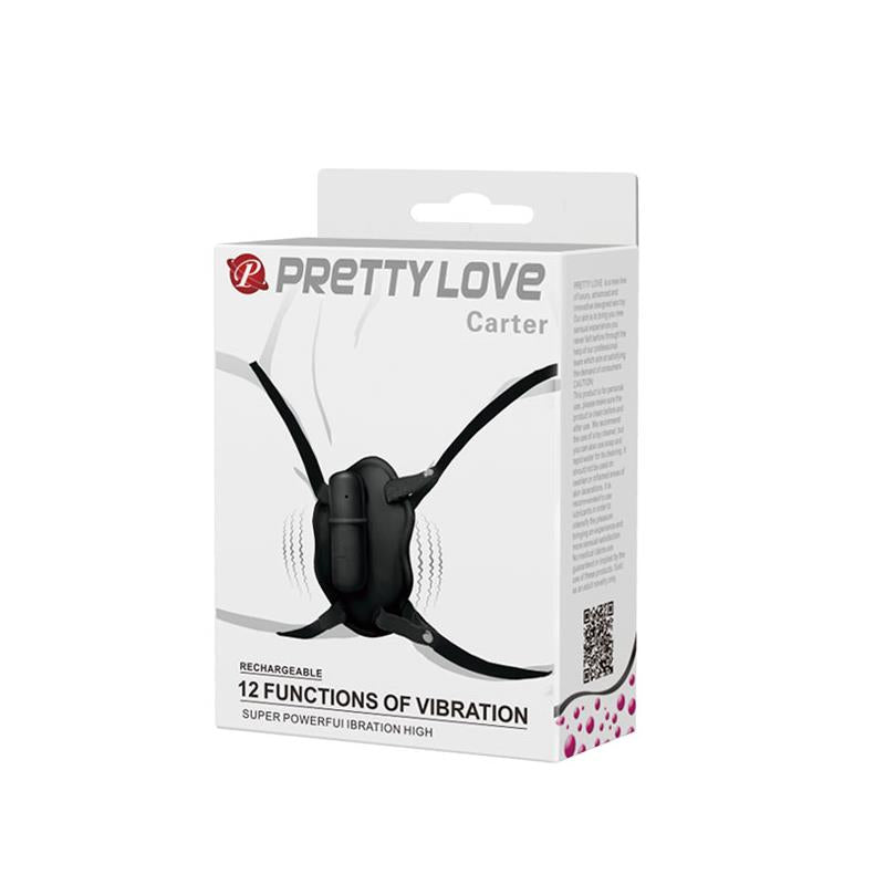 PRETTYLOVE CARTER ESTIMULADOR DE CUECA COM 12 FUNÇÕES DE VIBRAÇÃO