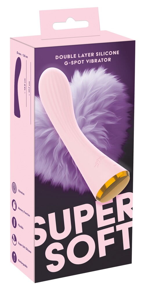 VIBRADOR DOUBLE LAYER PONTO G SUPER SOFT