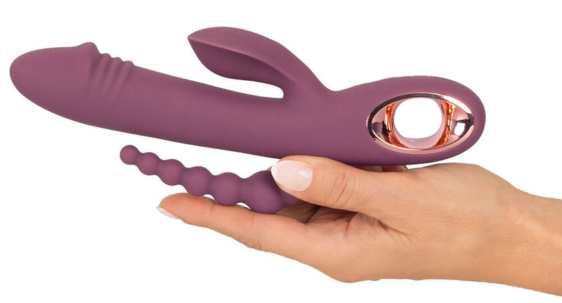 VIBRADOR SLIM TRIPLE PLUM