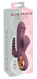 VIBRADOR SLIM TRIPLE PLUM