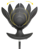 PLUG ANAL INSUFLÁVEL COM VIBRAÇÃO PRETO