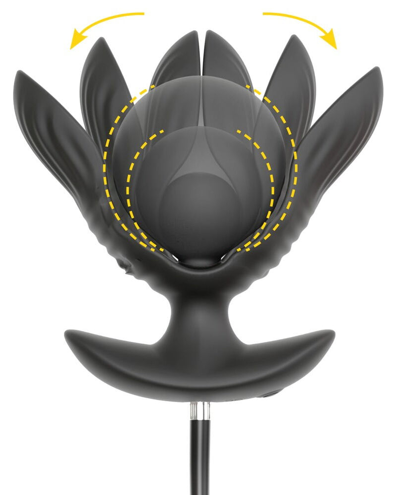 PLUG ANAL INSUFLÁVEL COM VIBRAÇÃO PRETO