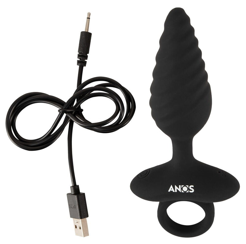 PLUG ANAL FLEXÍVEL COM VIBRAÇÃO