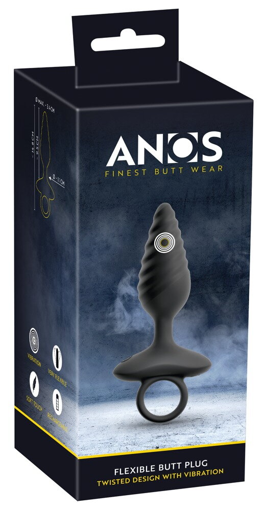 PLUG ANAL FLEXÍVEL COM VIBRAÇÃO
